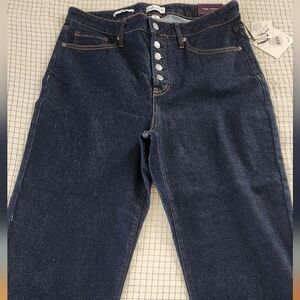 Ava & Viv NWT Dark Wash Jeans, Button Fly, Size 16